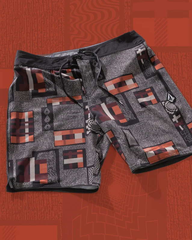 Boardshorts Volcom Doomsday Light Khaki 46 / Preto