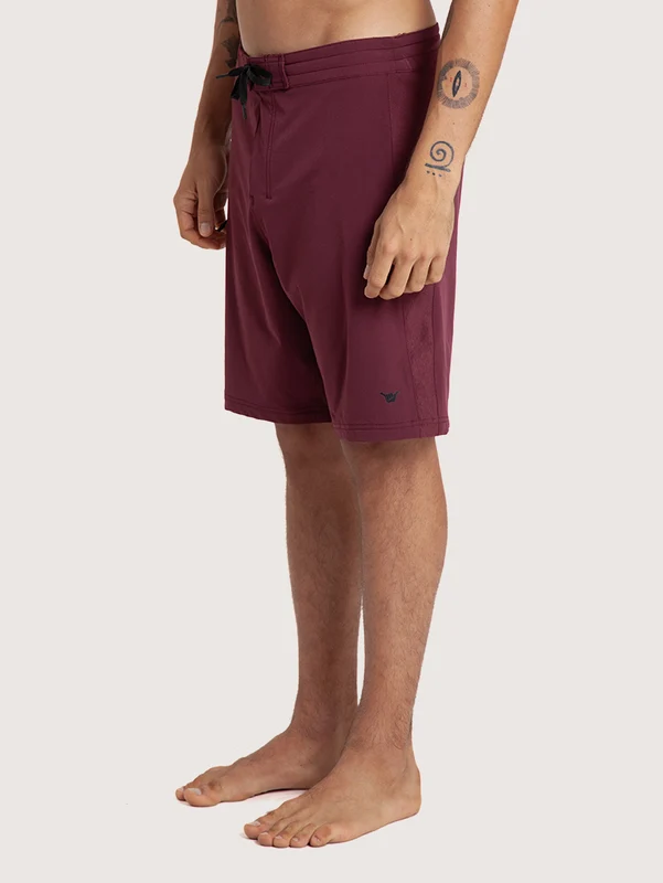 Boardshorts 19” Burgundy Hang Loose Texture 40 / Bordo