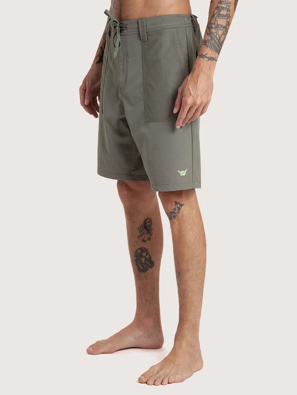 Bermuda Híbrida Importada Hang Loose Natty Verde 40 / Verde