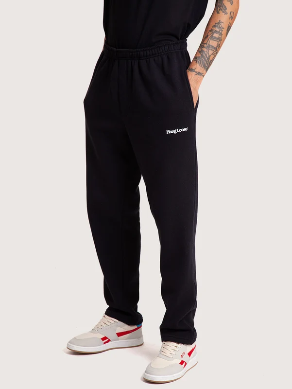 Calça Moletom Preta Hang Loose Comfy GG / Preto