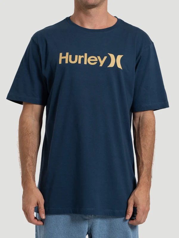 Camiseta Manga Curta Hurley O&O Solid Azul Marinho G / AZUL MARINHO
