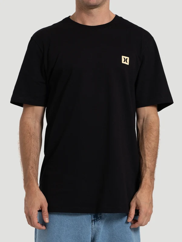 Camiseta Manga Curta Hurley Mini Icon Preta G / Preto
