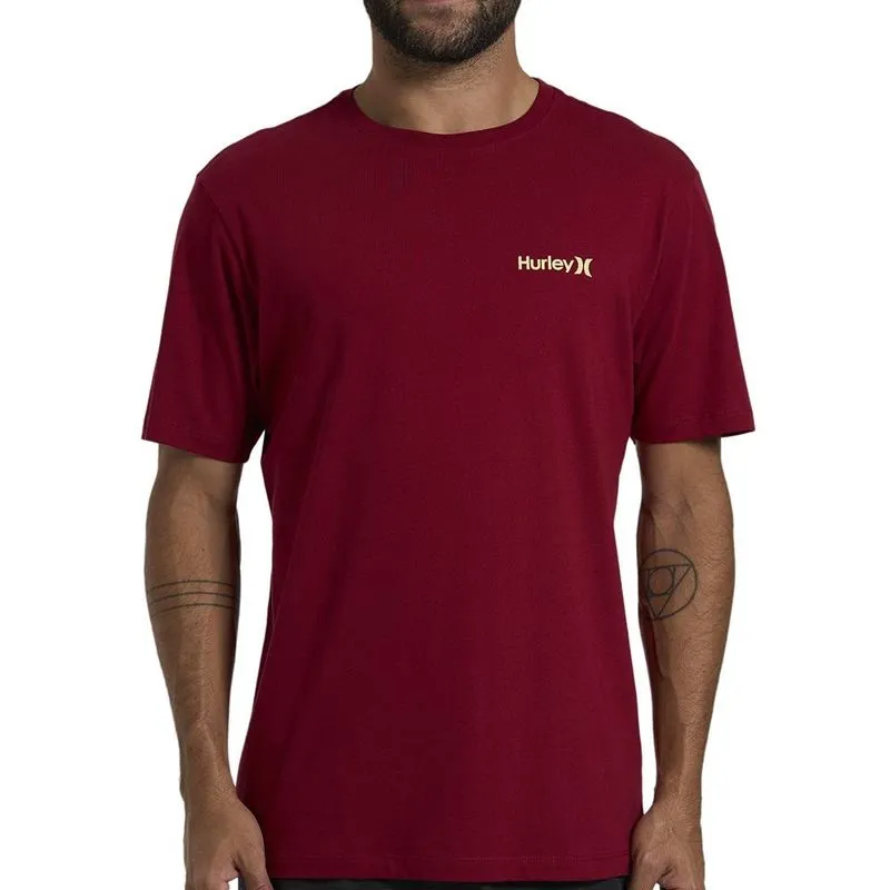 Camiseta Hurley Classic WT26 Masculina Vinho GG / vermeho