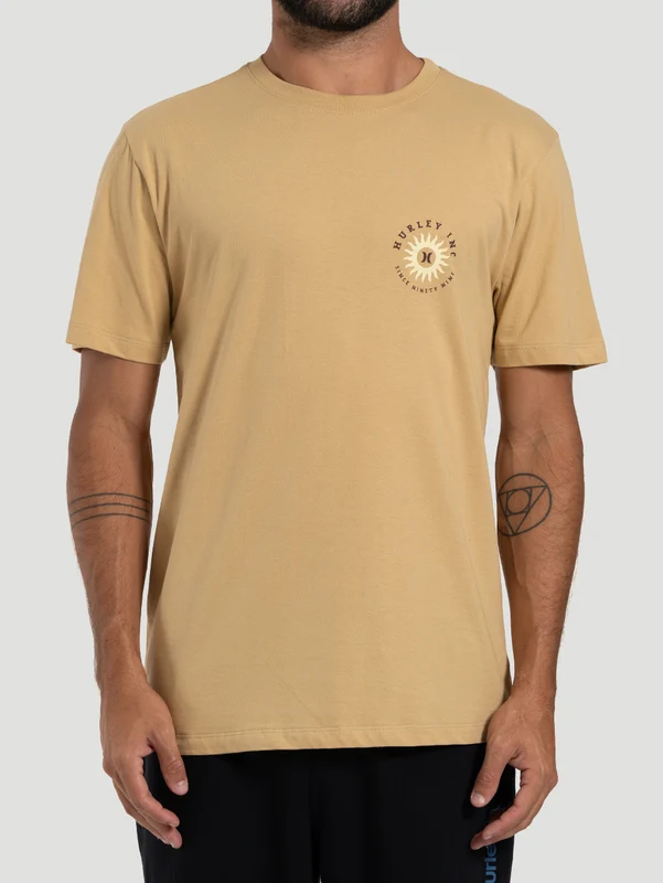 Camiseta Manga Curta Hurley Bege Infinity G / Bege