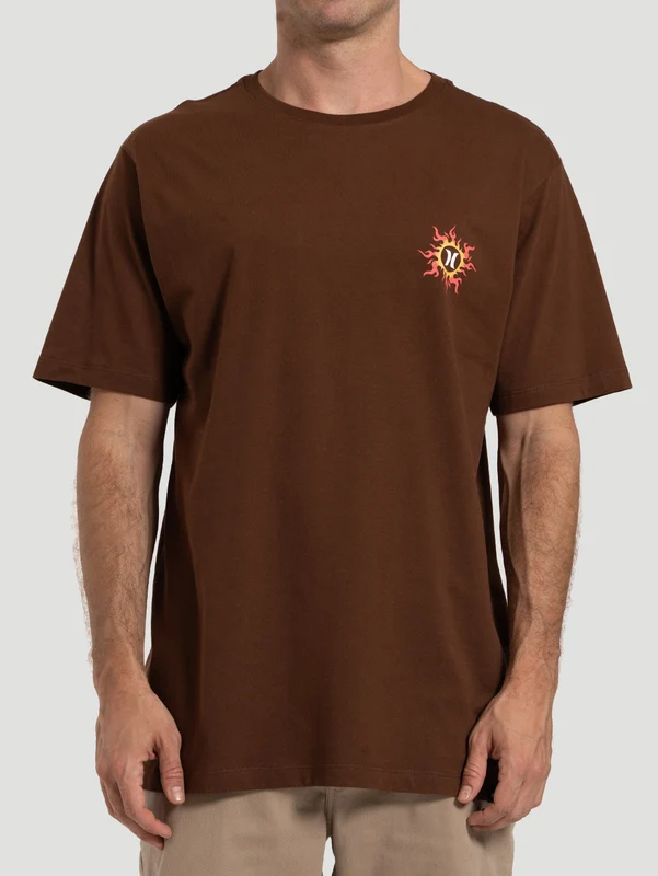 Camiseta Masculina Hurley Dragon Marrom P / Marrom