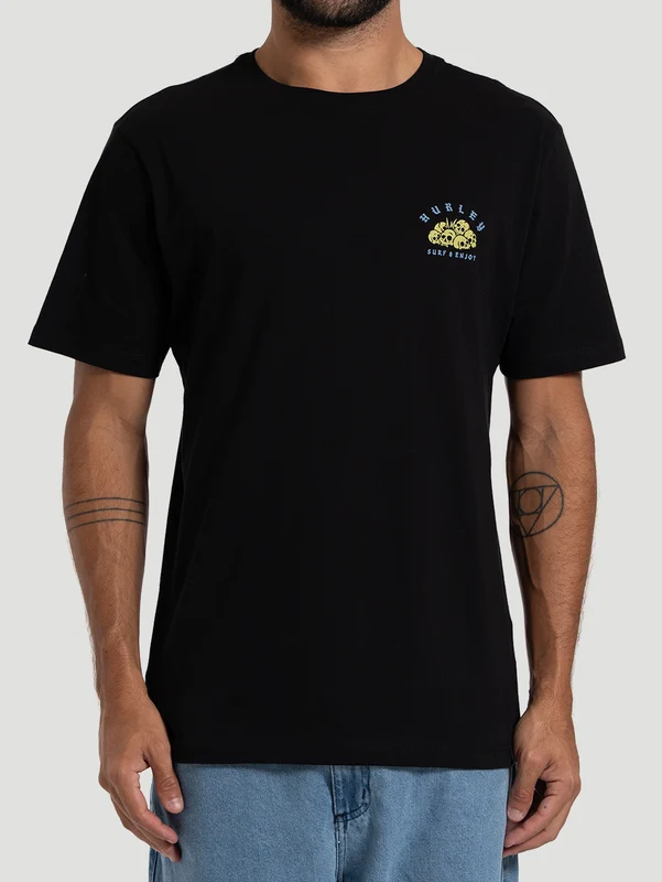 Camiseta Manga Curta Hurley Monster Preta GG / Preto