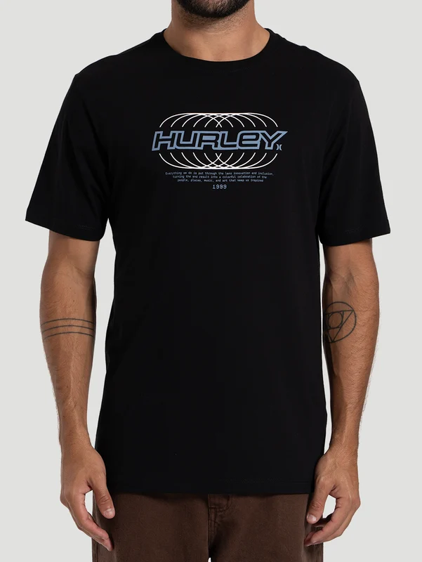 Camiseta Manga Curta Hurley Nine Nine Preta M / Preto