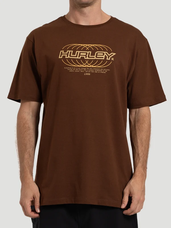 Camiseta Manga Curta Hurley Nine Nine Marrom M / Marrom