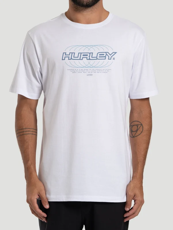 Camiseta Manga Curta Hurley Nine Nine Branca P / BRANCO