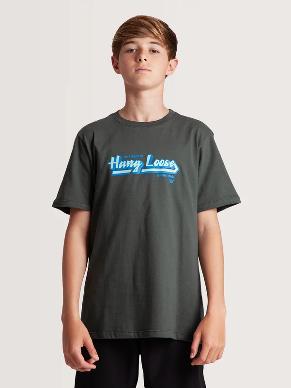 Camiseta Juvenil Stones Hang Loose Verde 10 / VERDE