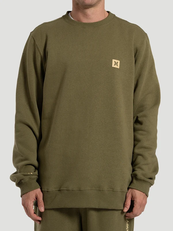 Moletom Hurley Careca Mini Icon II Militar P / MILITAR