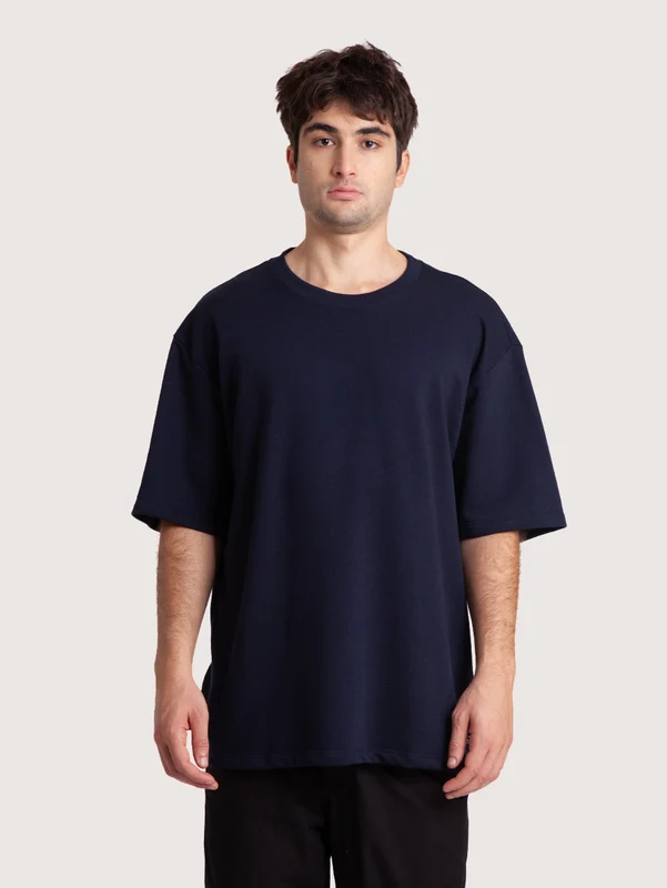 Camiseta Hang Loose Azul Marinho Xbilla Loose Fit GG / AZUL MARINHO