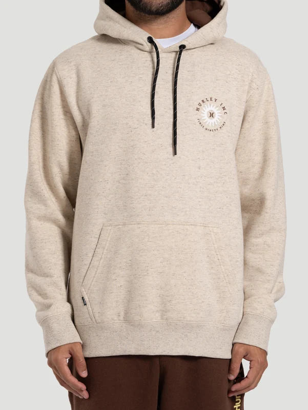 Moletom Canguru Hurley Natural Off White G / Off White