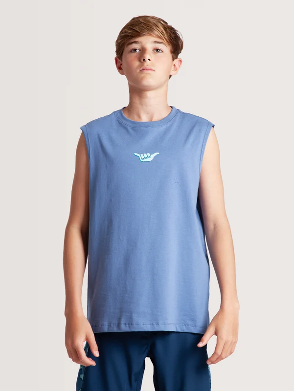 Regata Especial Hang Loose Juvenil Slime Kids Collection 08 / AZUL