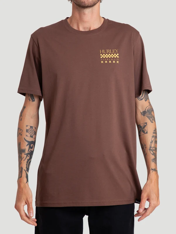 Camiseta Especial Hurley Trademark Marrom GG2 / Marrom