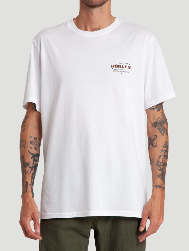 Camiseta Especial Hurley Innovate Algodão Peruano Branca GG / Branco