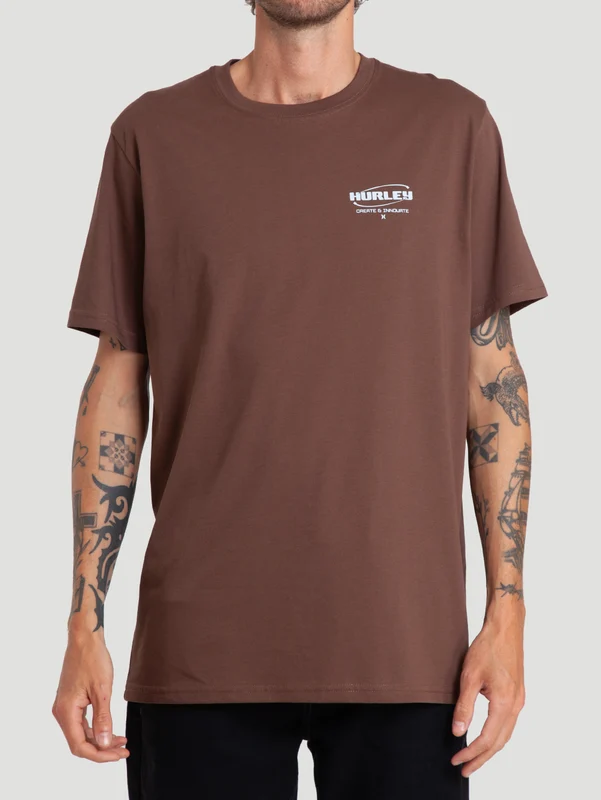 Camiseta Especial Hurley Innovate Algodão Peruano Marrom M / Marrom