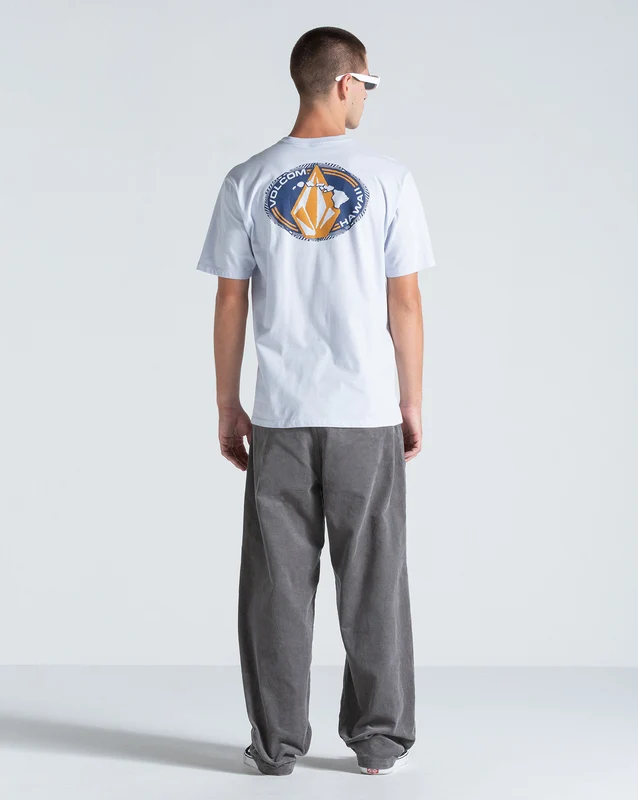 Camiseta Regular Volcom Loopy Azul Claro G / Azul Claro