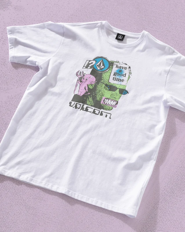 Camiseta Regular Volcom Note To Self Branca P / BRANCO