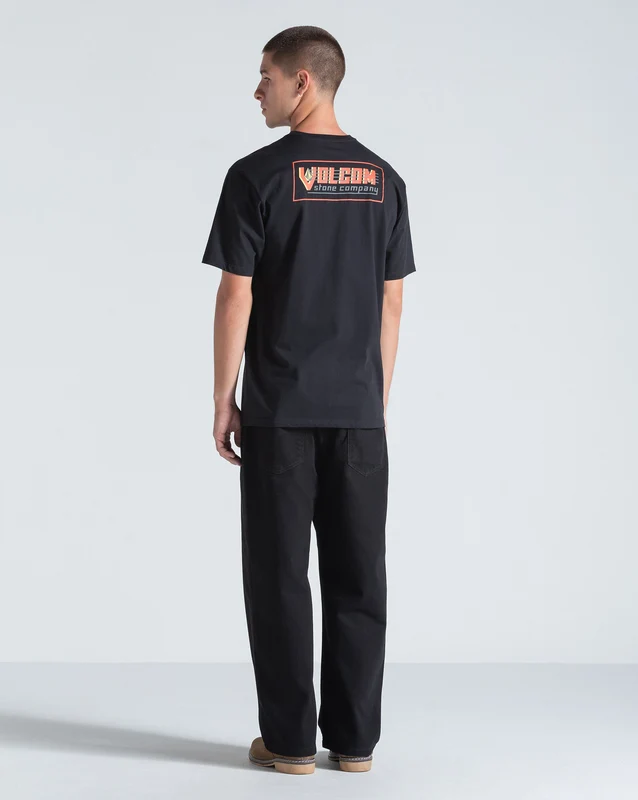 Camiseta Regular Volcom Tune Up Preta GG / Preto