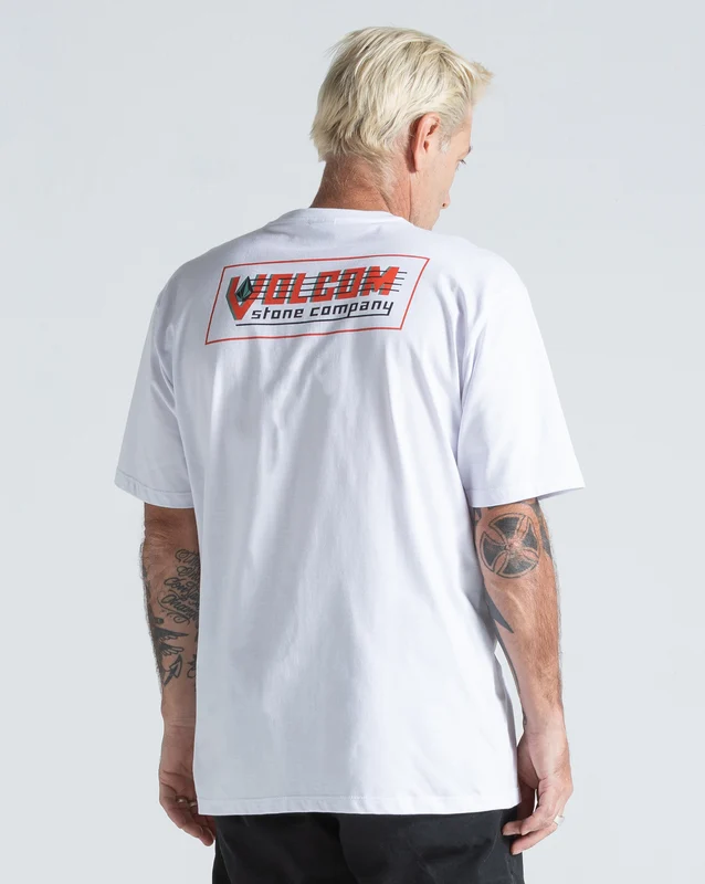 Camiseta Regular Volcom Tune Up Branca P / Branco