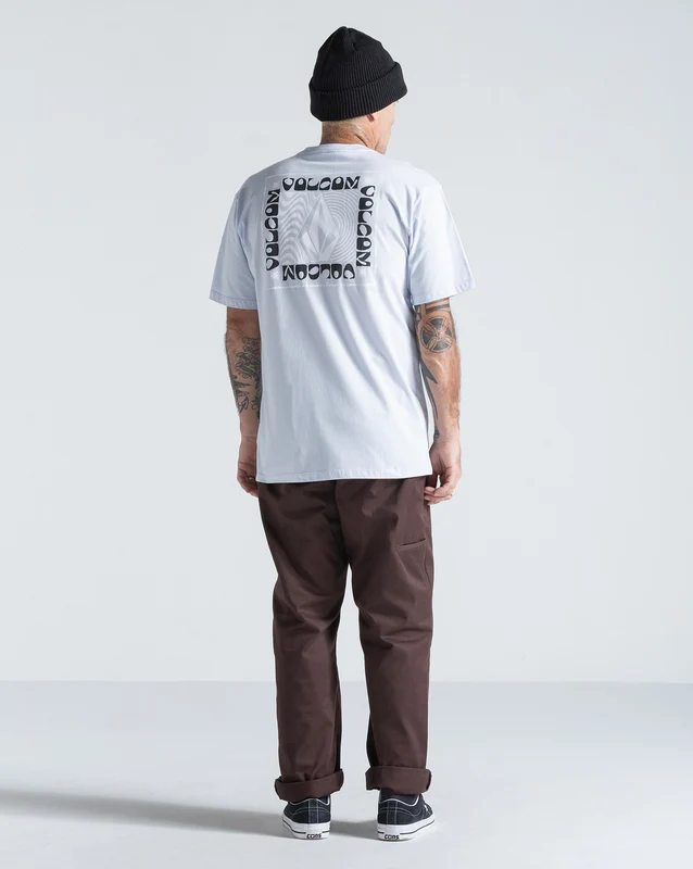 Camiseta Regular Volcom Wavy Train Azul Claro P / AZUL CLARO