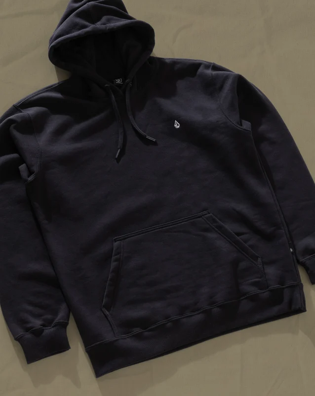 Moletom Canguru Volcom Single Stone Preto GG / Preto
