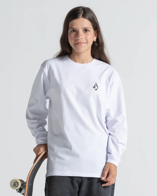 Camiseta Manga Longa Volcom Iconic Branca 10 / Branco