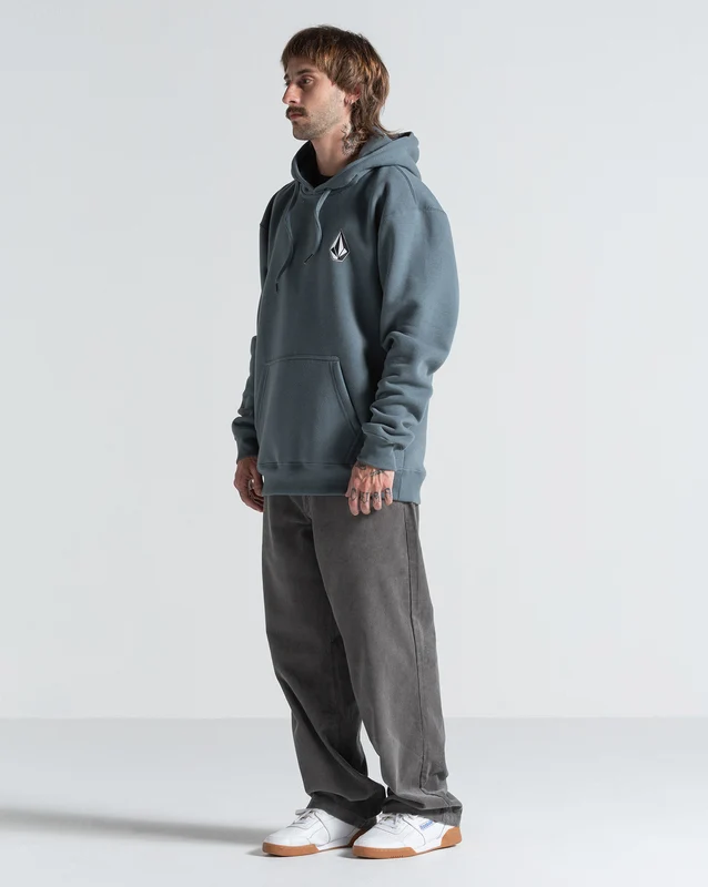 Moletom Canguru Volcom Iconic Stone Cinza Chumbo P / Cinza