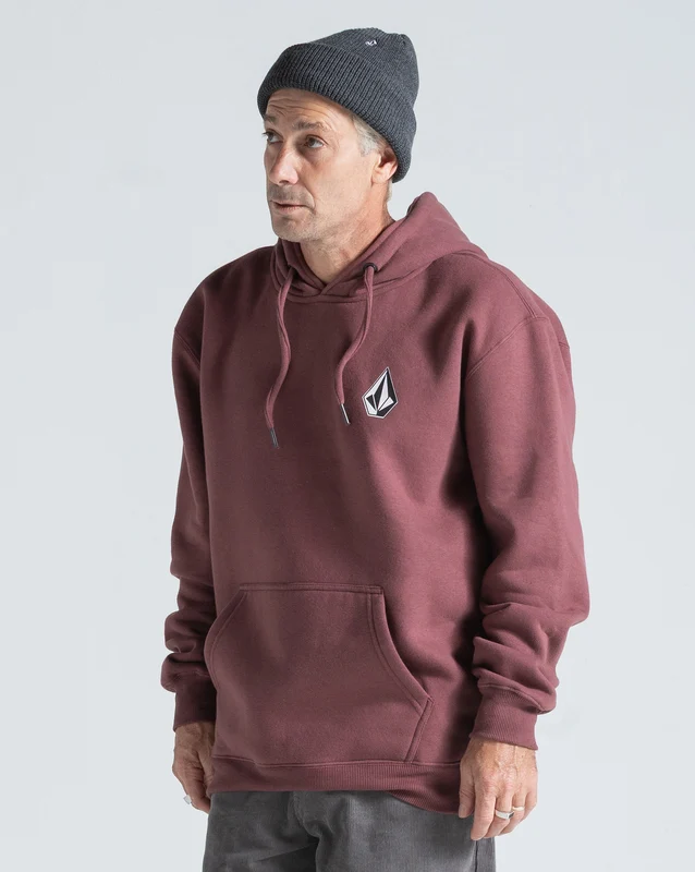 Moletom Canguru Volcom Iconic Stone Bordô M / Bordo