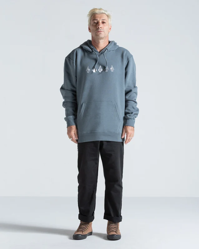 Moletom Canguru Volcom Stone Lunar Cinza Chumbo GG / Cinza