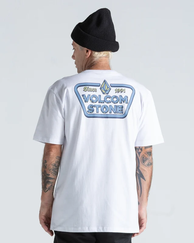 Camiseta Regular Volcom Countertop Branca GG / Branco