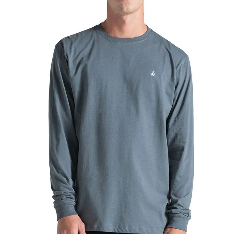 Camiseta Volcom Manga Longa Stone Blanks WT26 Cinza Chumbo GG / chumbo