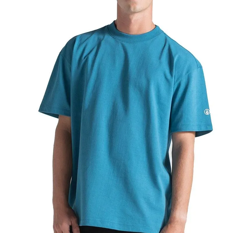 Camiseta Volcom Comfort Circle Solid WT26 Masculina Azul M / azul