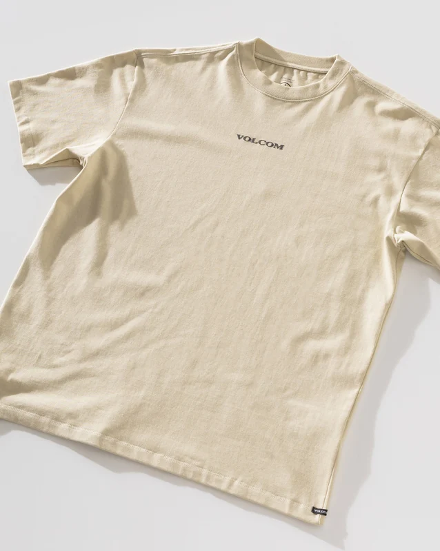 Camiseta Comfort Fit Volcom Signature Bege G / Bege