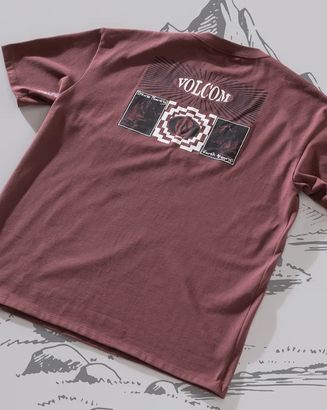 Camiseta Comfort Fit Volcom Humble Bordô M / Bordo