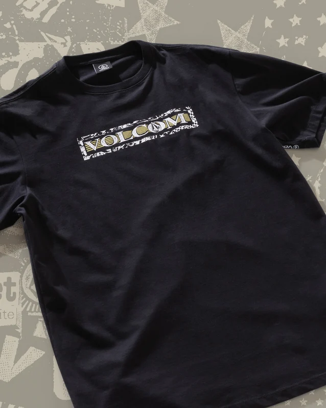 Camiseta Regular Volcom You Drain Preta P / Preto
