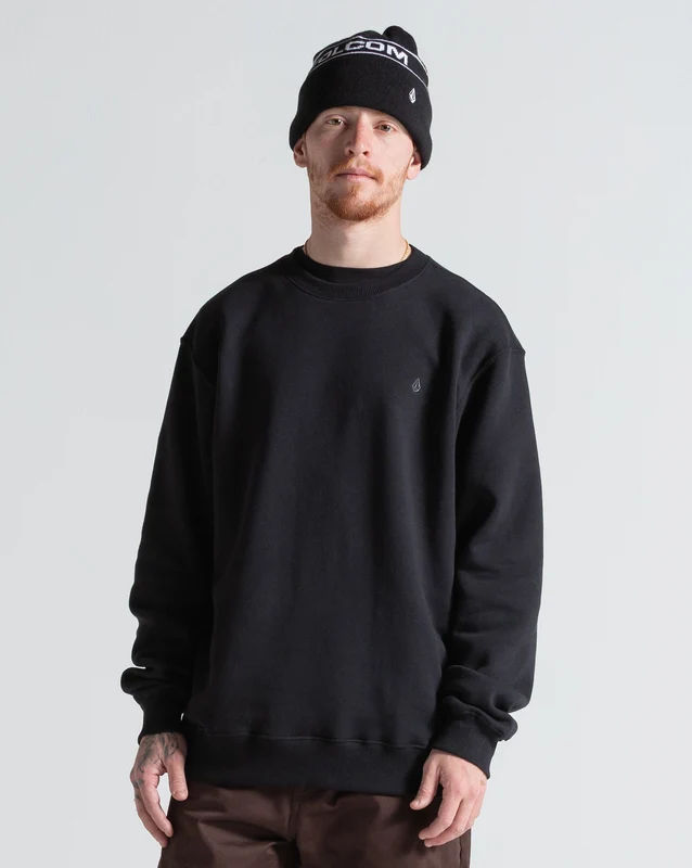 Moletom Careca Volcom Single Stone Preto P / PRETO