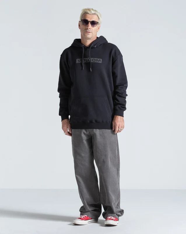Moletom Canguru Volcom Graphic Preto M / Preto