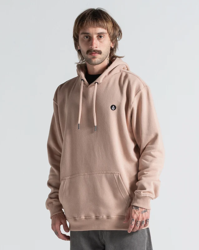 Moletom Canguru Volcom Foreman Bege M / Bege