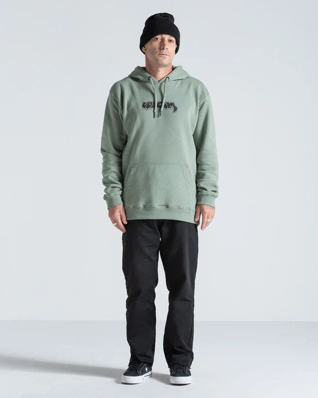 Moletom Canguru Volcom Gothstone Verde Claro GG / Verde Claro
