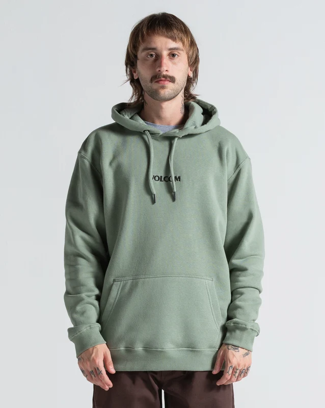 Moletom Canguru Volcom Signature Verde Claro GG / Verde Claro