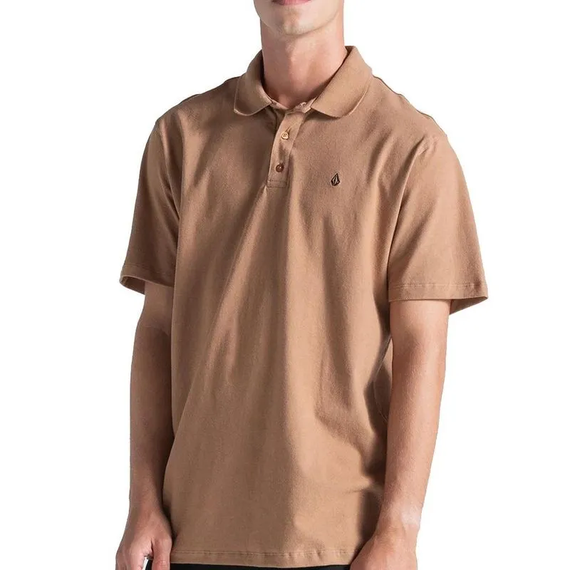 Camisa Volcom Polo Classic Stone WT26 Masculina Marrom GG / marrom