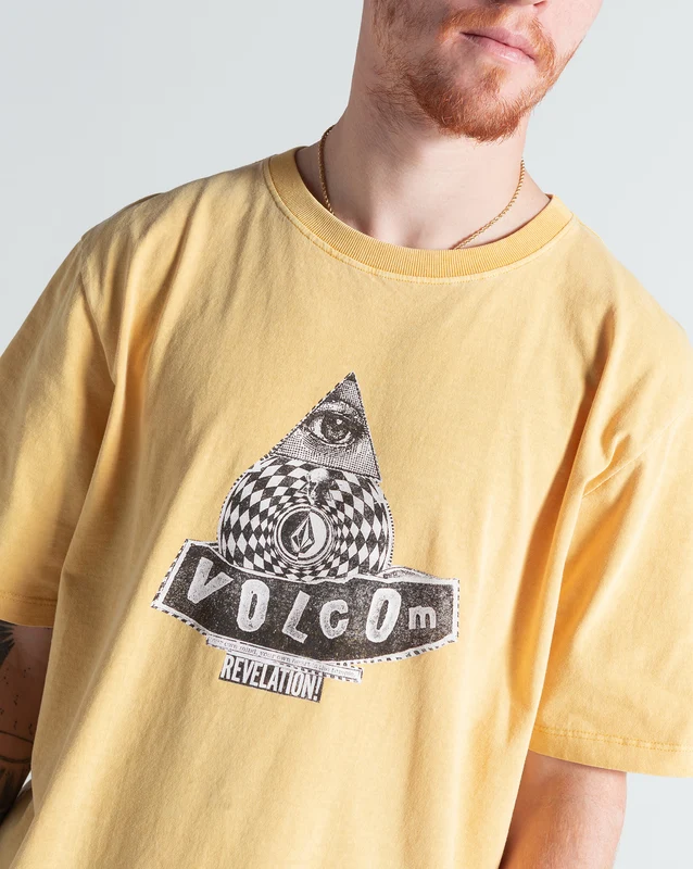 Camiseta Especial Volcom Revelation Amarela P / Amarelo