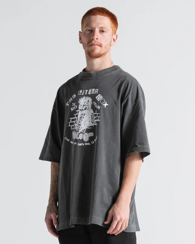 Camiseta Especial Volcom Punkat Preta M / PRETO