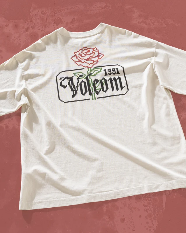 Camiseta Especial Volcom Dial Up Off White G / Off White