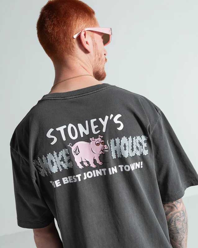 Camiseta Especial Volcom Smokey's Blend Preta M / Preto