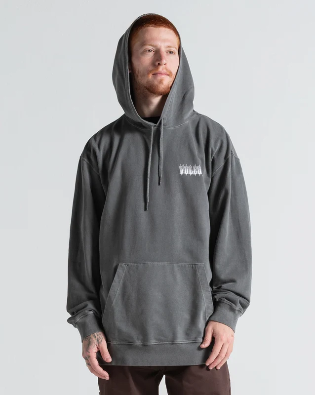 Moletom Canguru Volcom Noder Preto G / PRETO