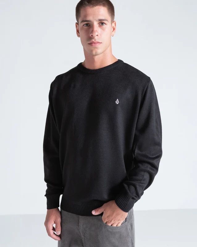 Tricot Volcom Classic Stone Preto G / Preto