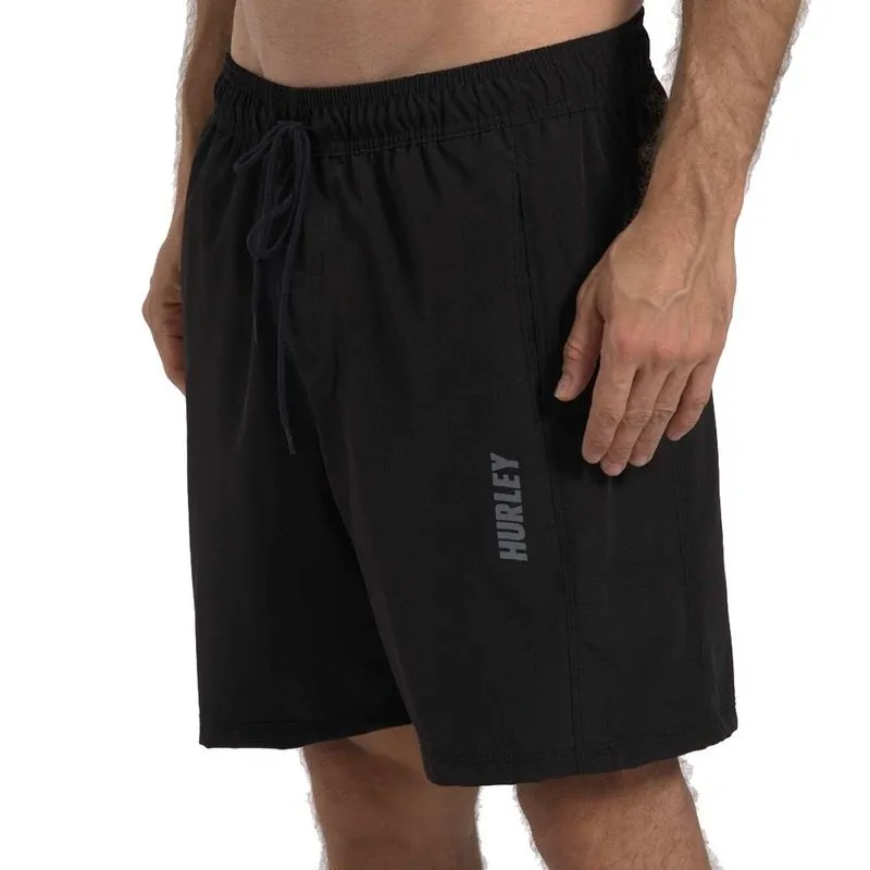 Bermuda Hurley Elástico Block 17" WT26 Masculina Preto GG / preto